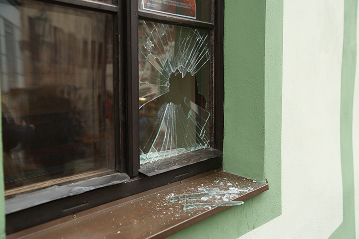 A2B Glass are able to board up broken windows while they are being repaired in Wrexham.